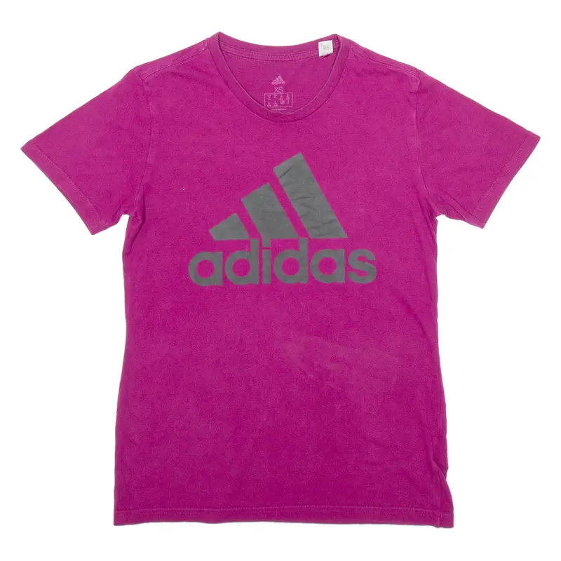 Adidas Womens T-Shirt Purple Xs 1