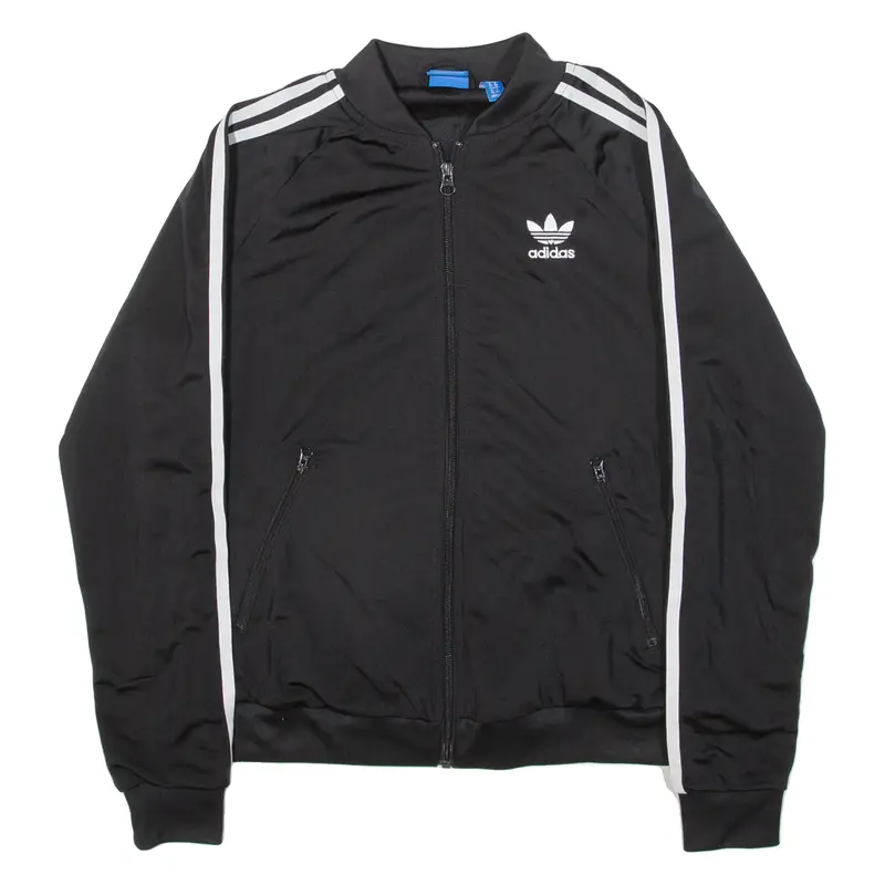 Adidas Womens Track Jacket Black Uk 10 1