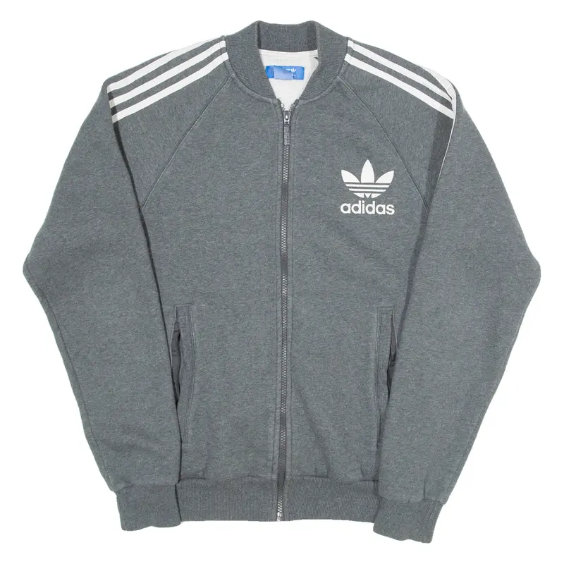 Adidas Womens Track Jacket Grey S 1