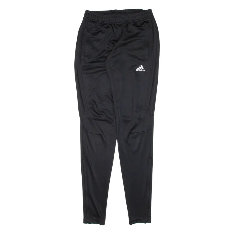 Adidas Womens Track Pants Black Tapered Xs W24 L31 1