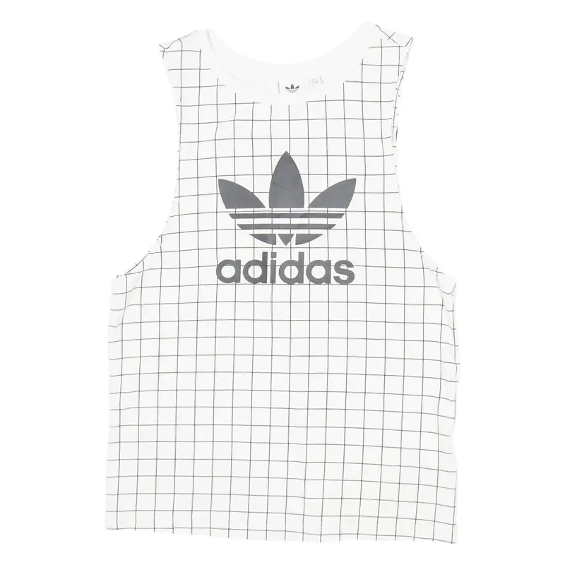 Adidas Womens Vest White Sleeveless Uk 4 1
