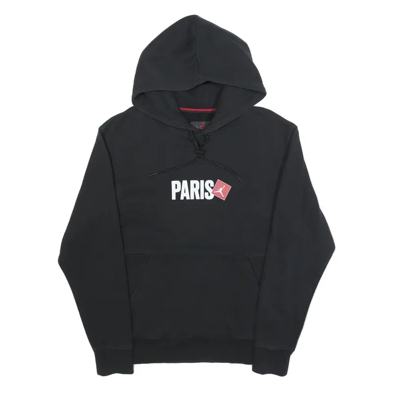 Air Jordan Mens Black Paris Pullover Hoodie Xs Cotton Blend Casual Sweatshirt 1