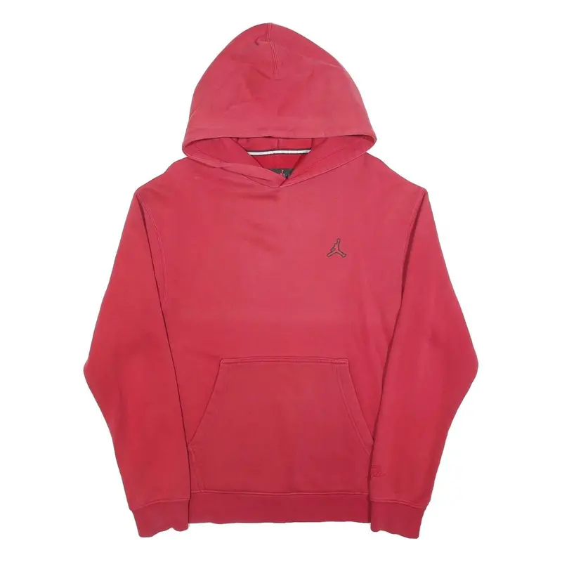 Air Jordan Mens Red Hoodie M Cotton Blend Pullover Casual Streetwear 1