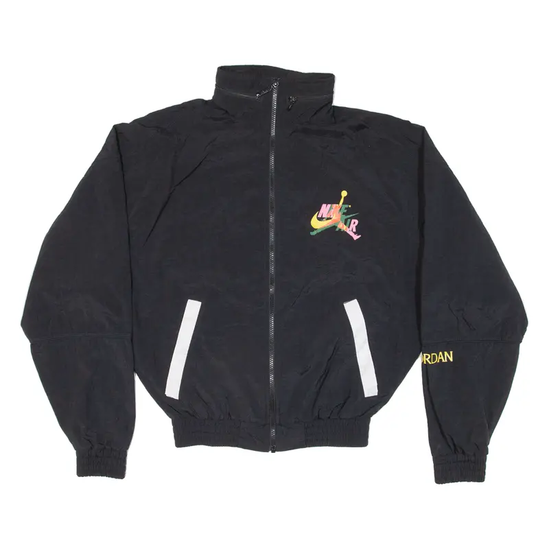 Air Jordan Womens Track Jacket Black Nylon Hooded Xs 1