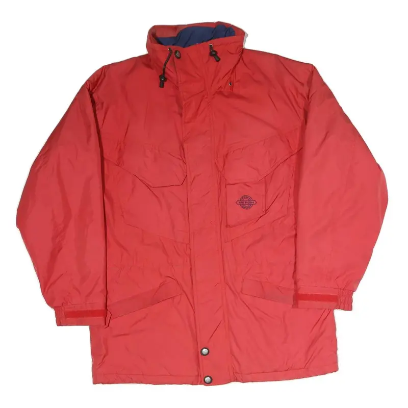 Air Push Mens Red L Polyester Blend Jacket Zip Long Sleeve Outdoor Casual 1