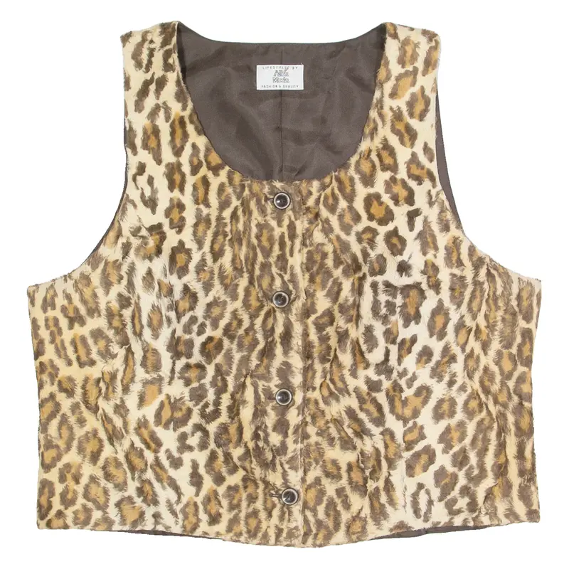 Alba Moda Womens Blazer Waistcoat Brown 90S Uk 18 1