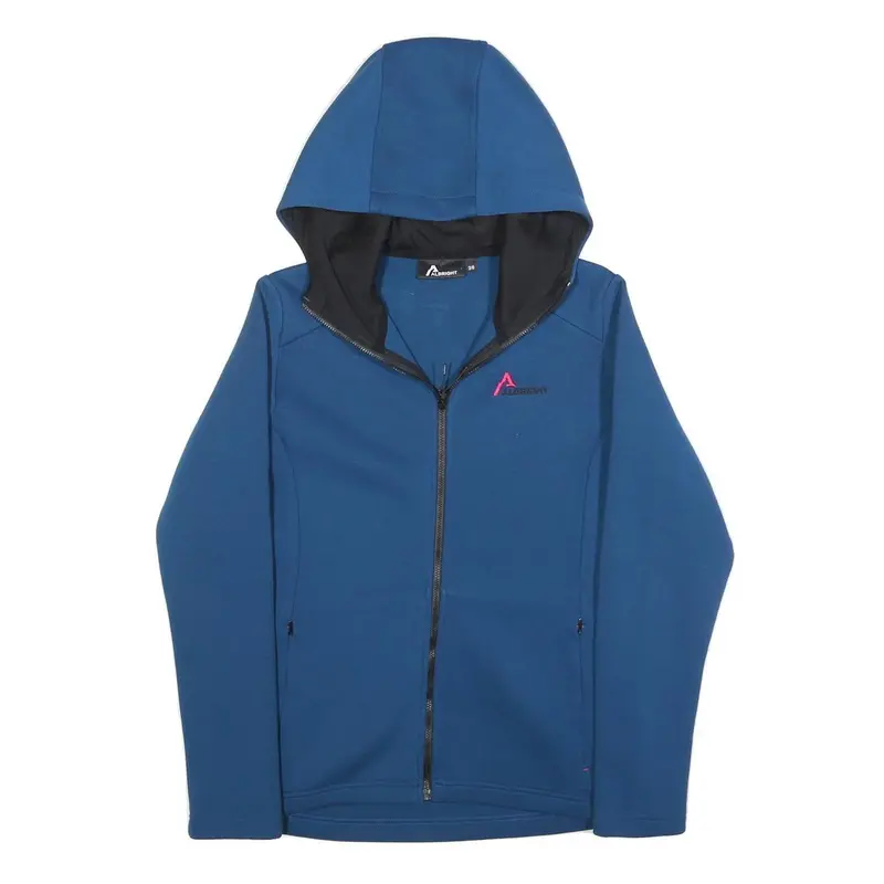 Albright Womens Blue Zip Up Hoodie S Lightweight Casual Comfort 1