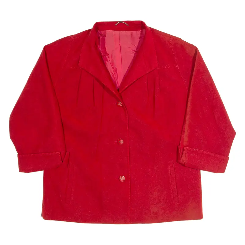 Alcantara Womens Jacket Red 90S M 1