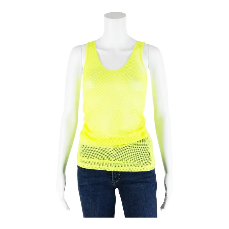 Alcott Colors Neon Womens Vest Yellow Sleeveless M 1