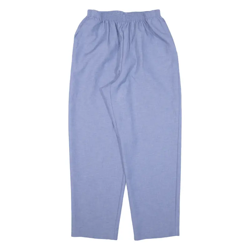 Alfred Dunner Womens Trousers Blue Relaxed Tapered W25 L27 1