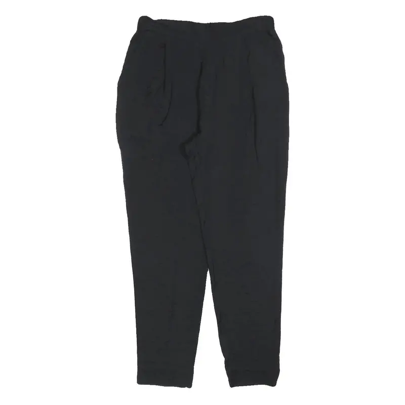 All Saints Womens Black Slim Fit Trousers W26 L26 Zip Polyester Blend 1