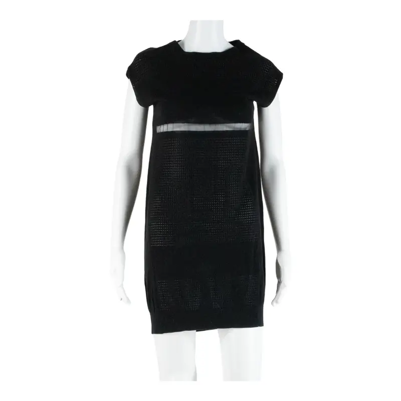 All Saints Womens Jumper Dress Black Short Sleeve Short Uk 6 1