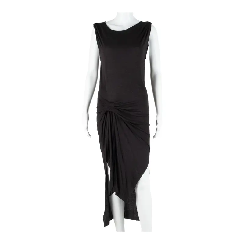 All Saints Womens Shift Dress Black Viscose Sleeveless Midi S 1
