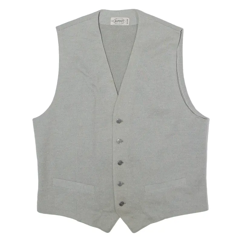 Alpinit Mens Blazer Waistcoat Grey 90S M 1