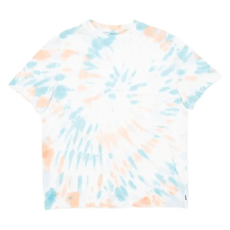 American Eagle Womens Tie Dye T-Shirt White M 1