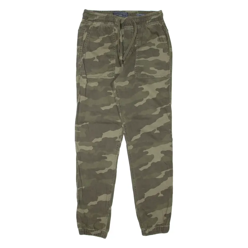 Angelo Litrico Camo Mens Trousers Green Slim Tapered W28 L29 1