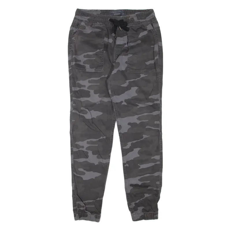 Angelo Litrico Camo Mens Trousers Grey Slim Tapered W28 L29 1