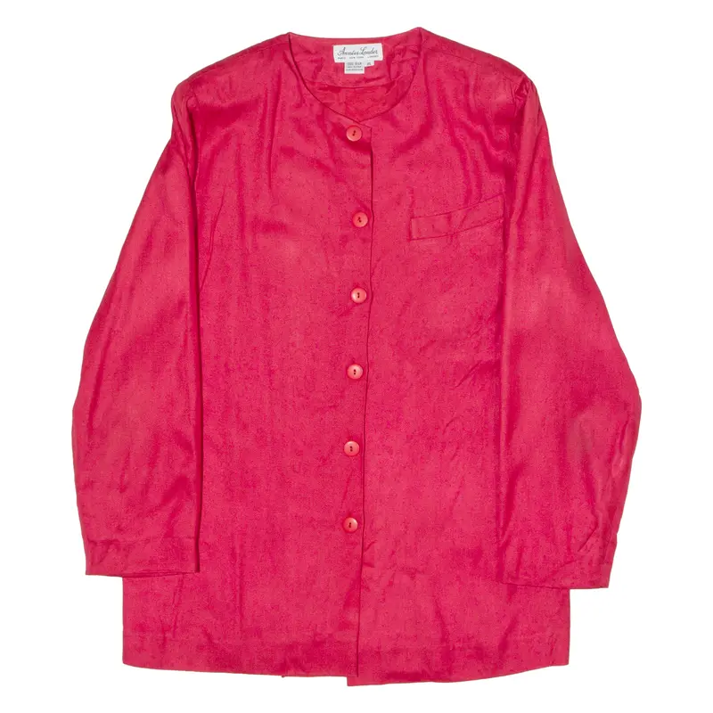 Annees Lauder Womens Blazer Jacket Red Silk 80S Xl 1