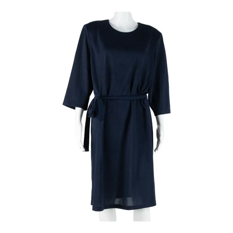 Anthony Richards Womens Day Dress Blue Short Sleeve Knee Length M 1