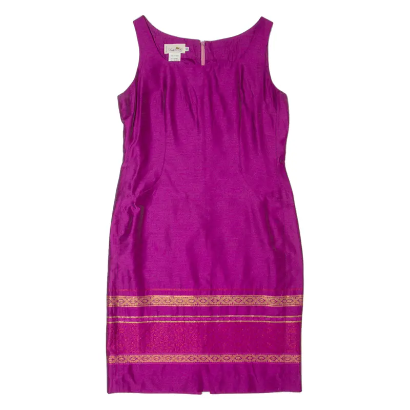 Antonelle Womens Pencil Dress Purple 90S Sleeveless Knee Length M 1