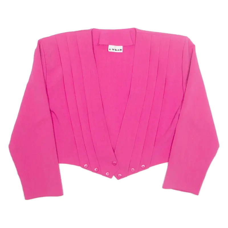 Anwar Womens Waistcoat Pink Long Sleeve M 1