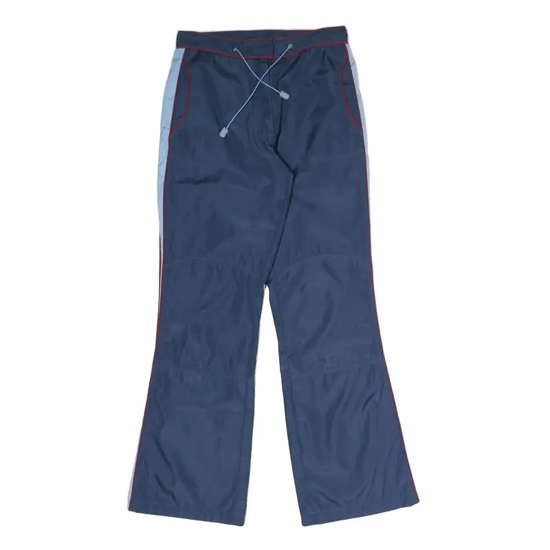 Aoles Womens Polyester Blend Navy Blue Regular Fit Straight Trousers W28 L30 1