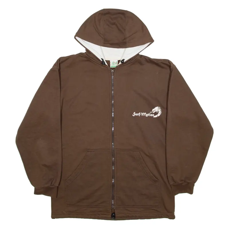 Apple Activewear Surf Motion Mens Brown Hoodie S 1
