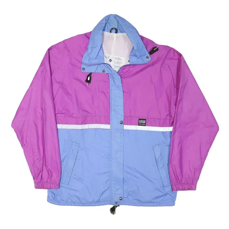Aqua Guard Mens Purple & Blue Zip Jacket M Polyester Blend Colourblock 1
