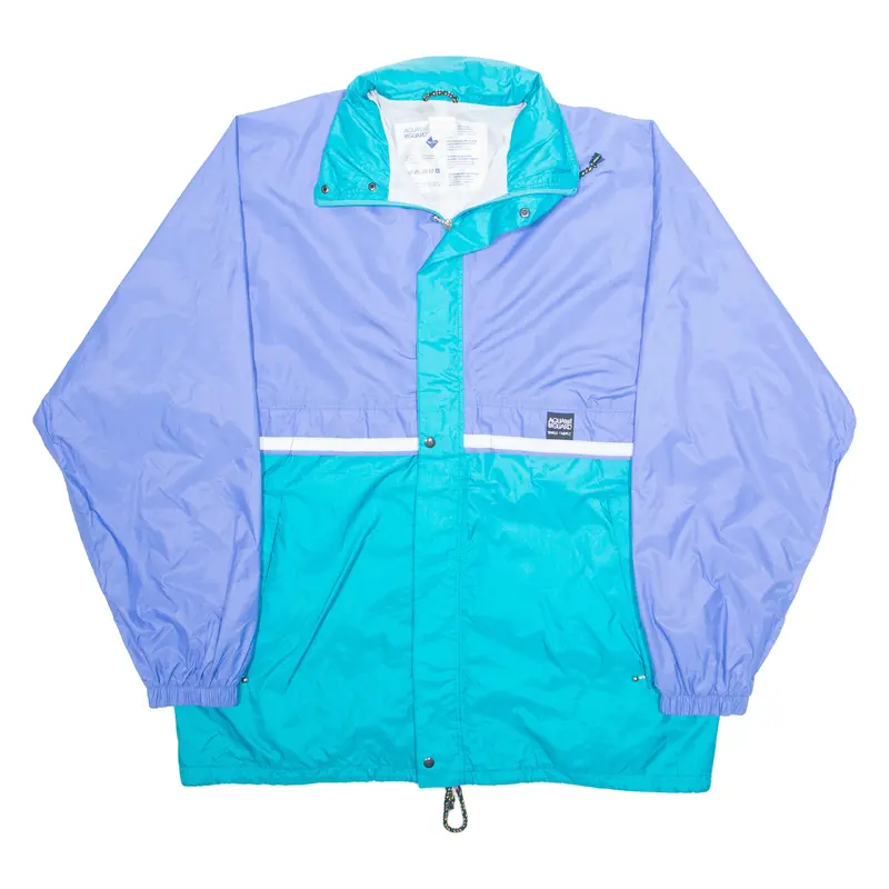 Aqua Guard Mens Rain Jacket Blue Hooded 2Xl 1