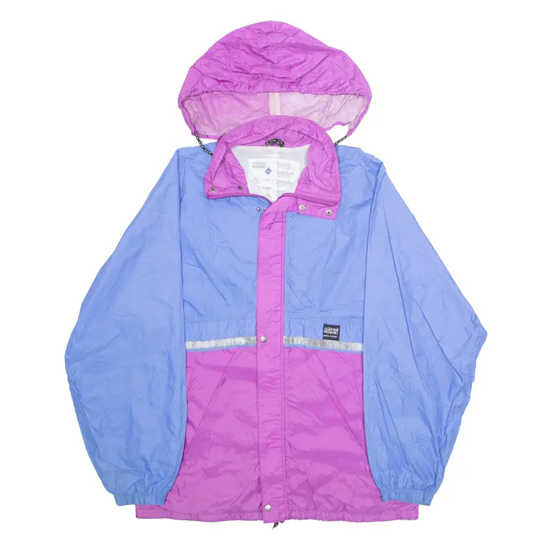 Aqua Guard Womens Rain Jacket Blue Hooded L 1