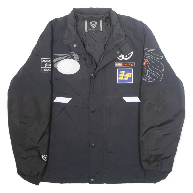 Arlen Ness Mens Biker Jacket Black Nylon Xl 1