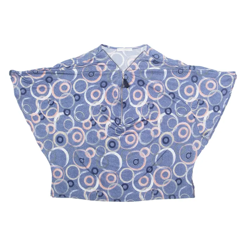 Armand Thiery Womens Printed Top Blue Spotted M 1