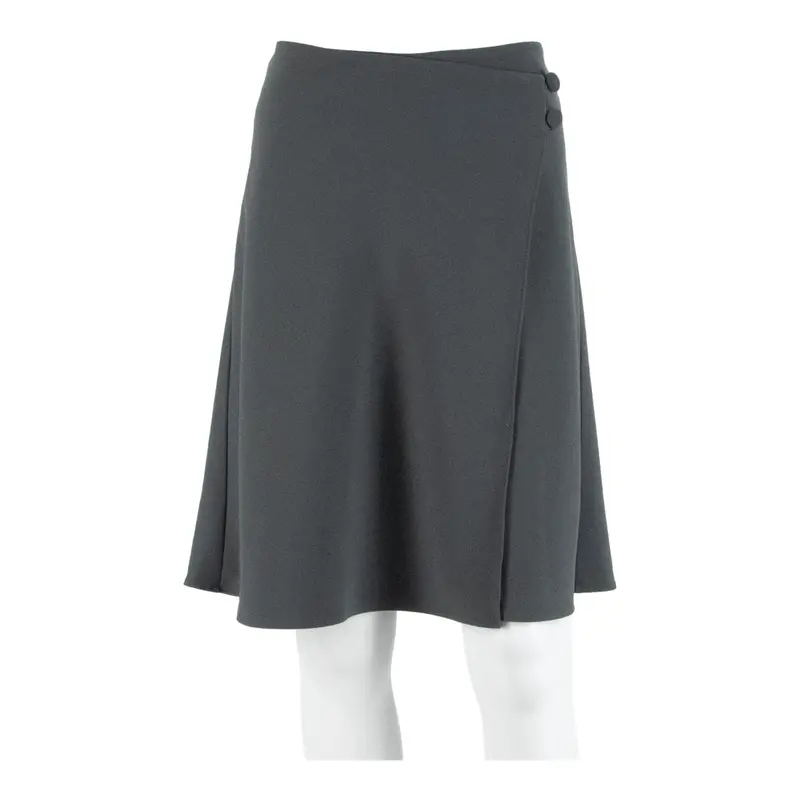 Armani Collezioni Womens Wrap Skirt Grey Knee Length S 1