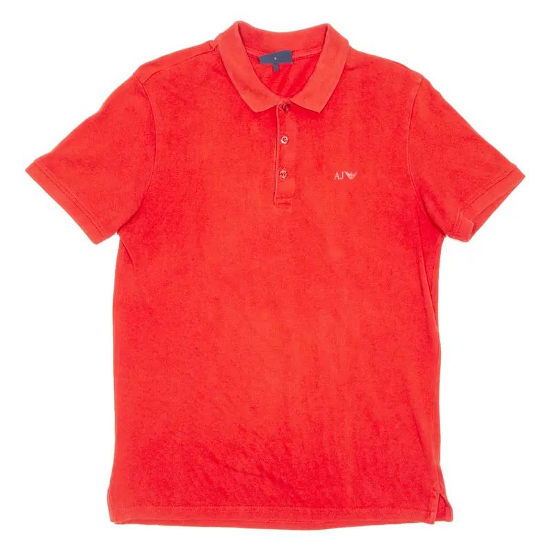 Armani Jeans Mens Polo Shirt Red S 1