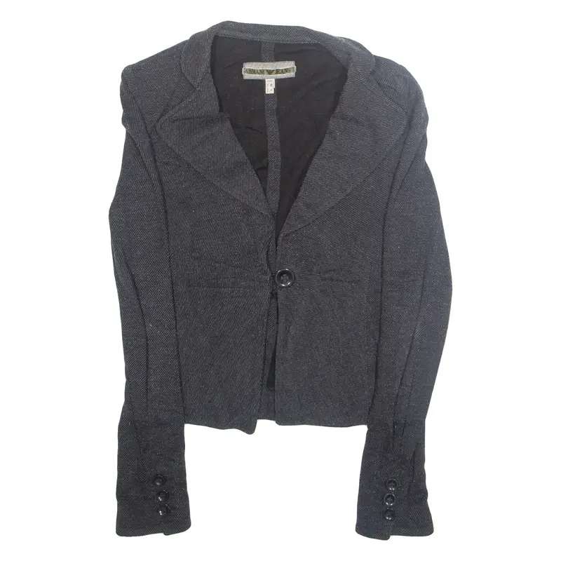Armani Jeans Womens Blazer Jacket Grey Viscose S 1