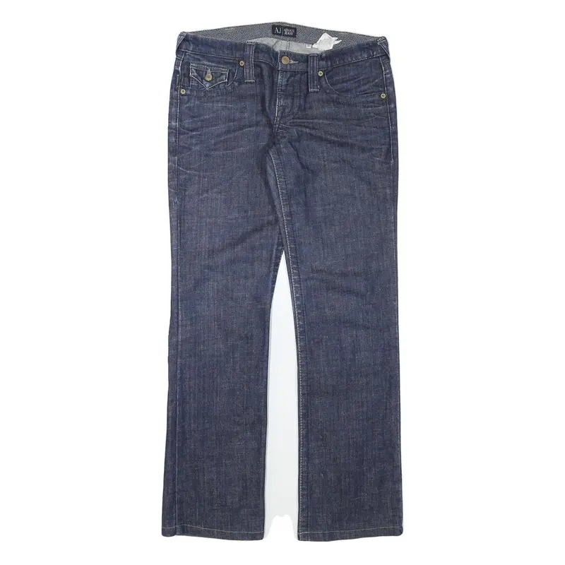 Armani Jeans Womens Blue Regular Straight Denim Medium W31 L30 Jeans Stylish 1