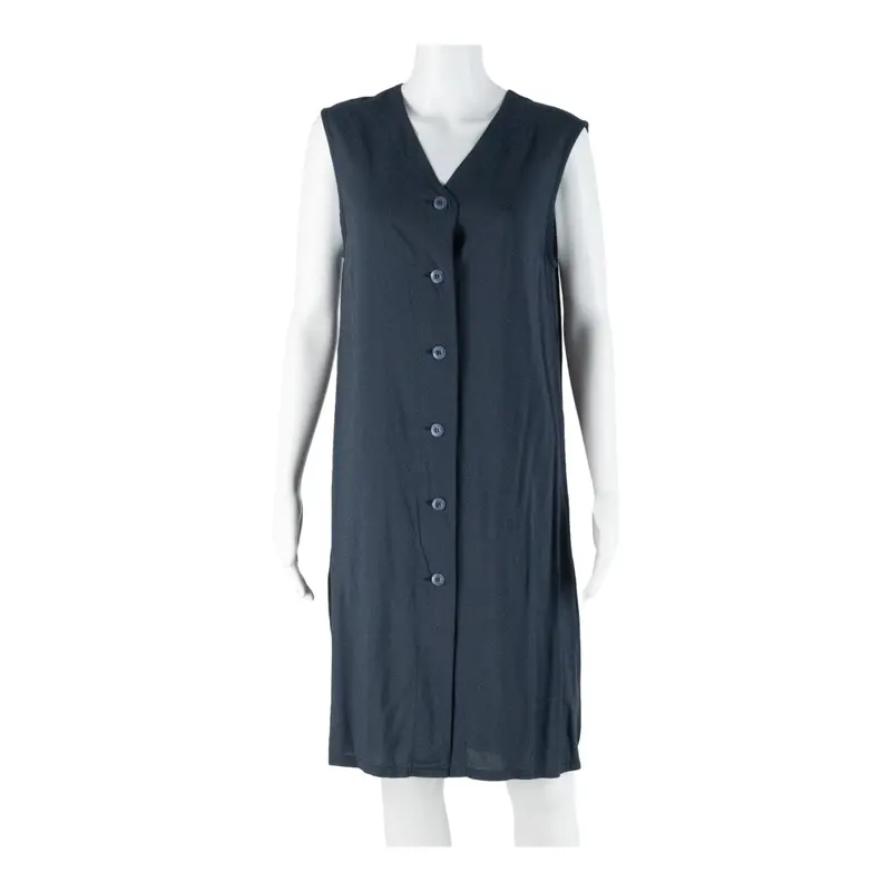Armani Jeans Womens Shift Dress Blue Viscose 90S Sleeveless Short Uk 10 1