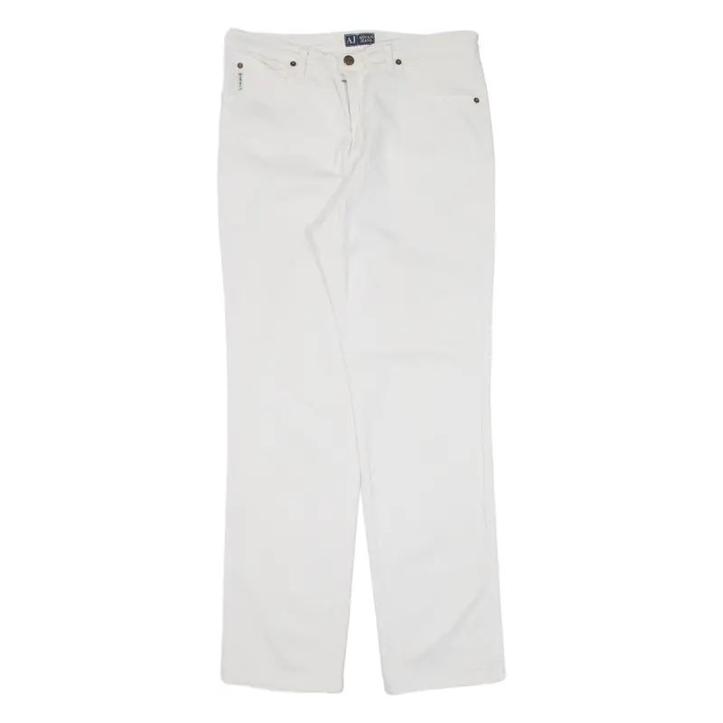 Armani Jeans Womens Trousers Beige Regular Straight W30 L30 1