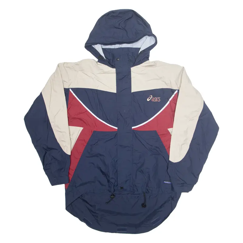 Asics Mens Jacket Blue Hooded L 1