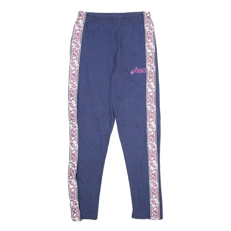 Asics Mens Joggers Blue & Pink Slim Tapered S W26 L30 1