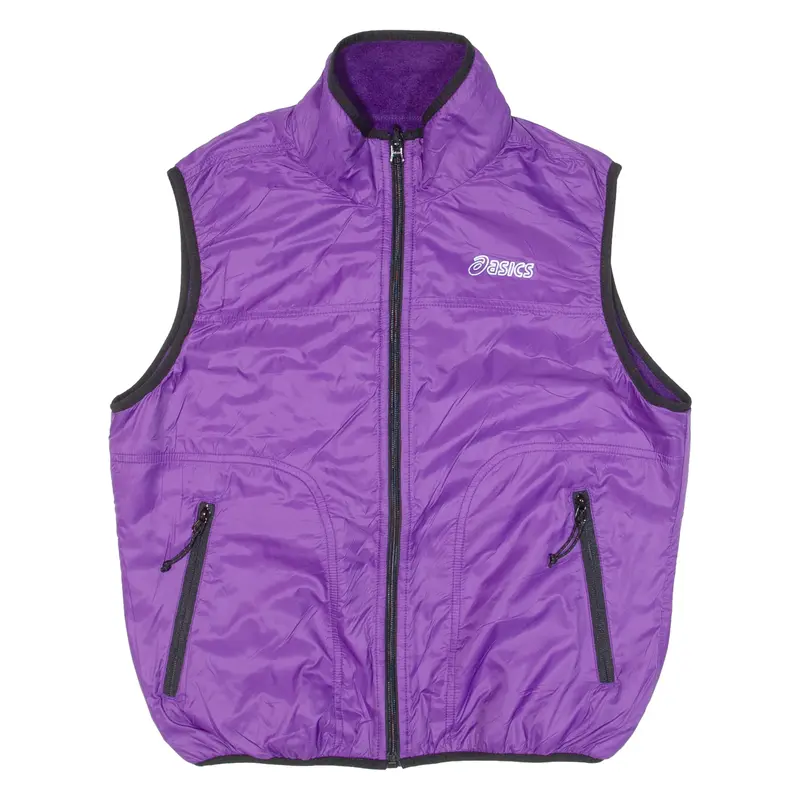 Asics Reversible Womens Gilet Purple Nylon M 1
