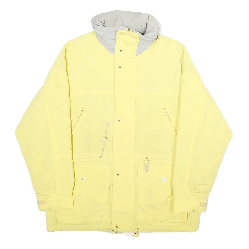 Aspen Mens Yellow Nylon Outdoor Jacket S Zip Plain Lightweight 1