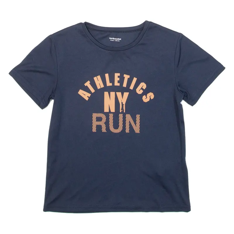 Athletes Ny Run Boys T-Shirt Blue 8Y 1