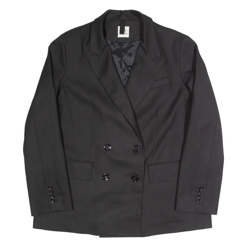 Attic And Barn Womens Blazer Jacket Black L 1
