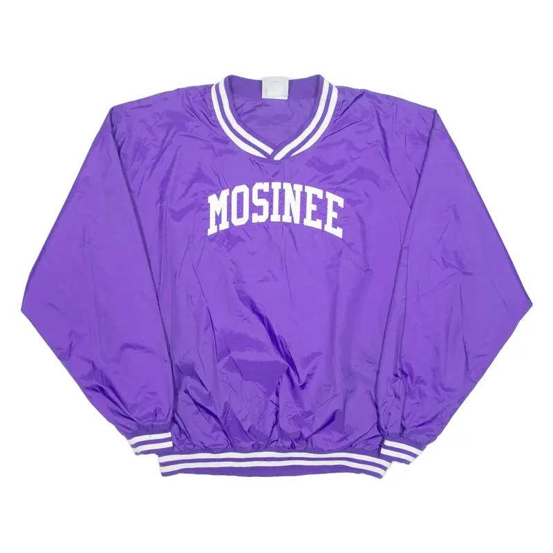 Augusta Mosinee Mens Sweatshirt Purple V-Neck Usa Xl 1
