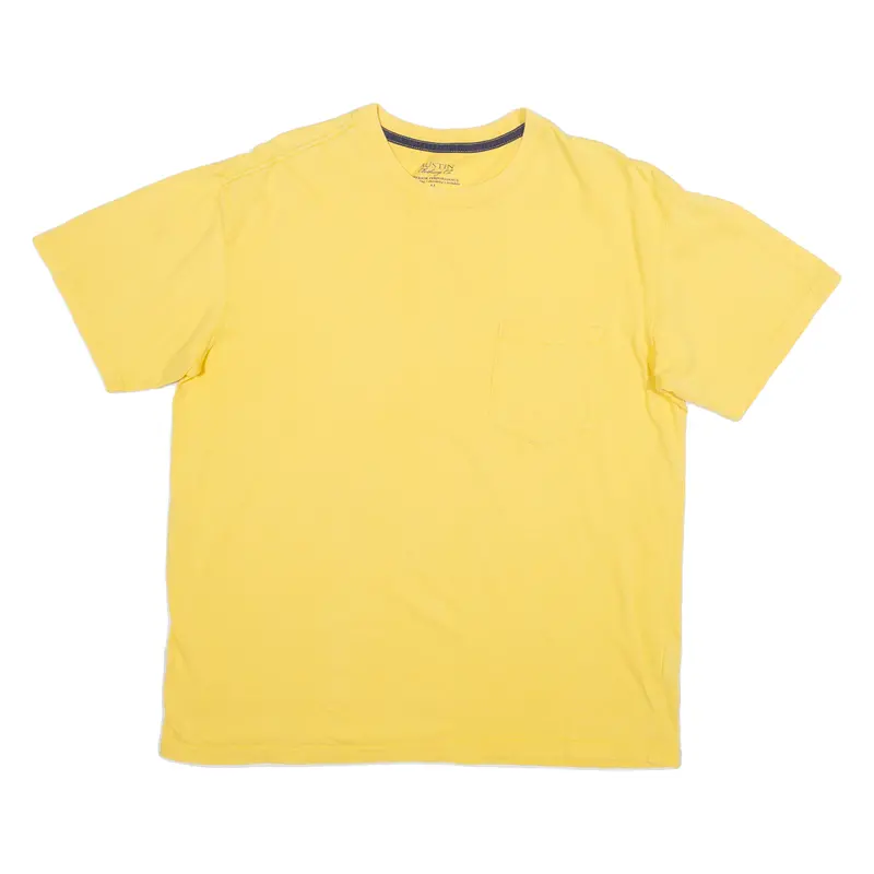 Austin Clothing Mens T-Shirt Yellow M 1