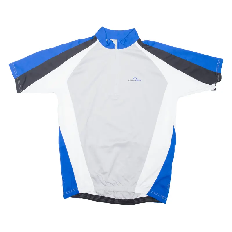 Authentic Move Cycling Shirt Mens Jersey Grey 1/2 Zip Xl 1