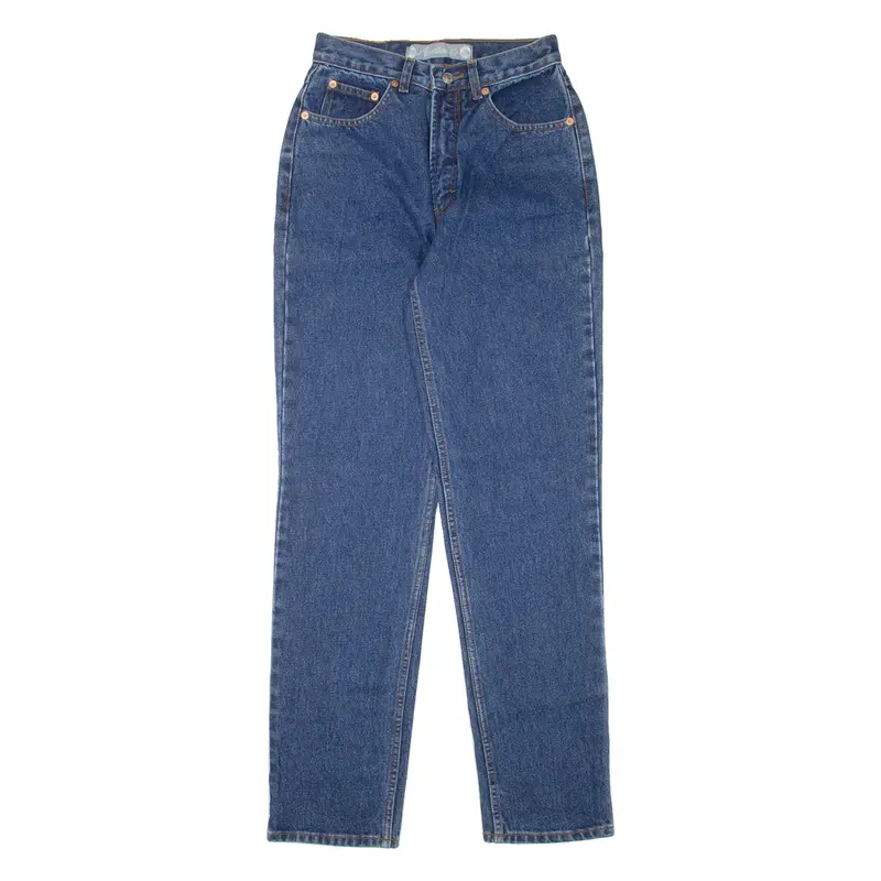 Authentic Womens Jeans Blue Regular Mom 90S W24 L32 1
