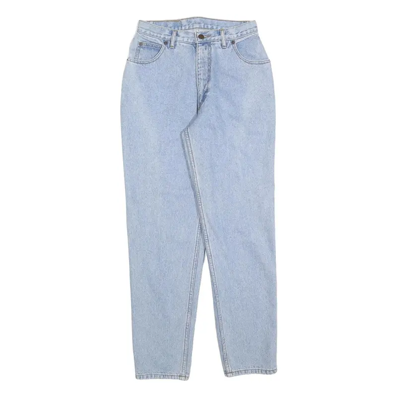 Authentic Womens Jeans Blue Regular Straight Denim Light W26 L30 Cotton Blend 1