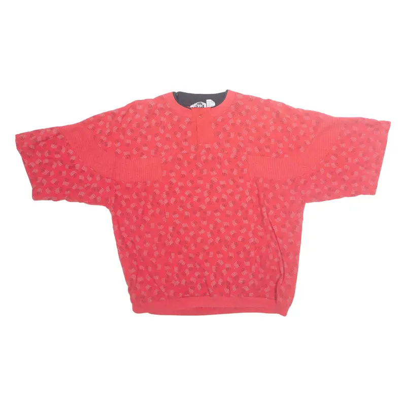 Avenues Womens Printed Top Red Crazy Pattern L 1